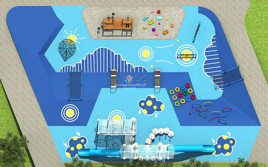 一個(gè)標(biāo)準(zhǔn)戶外兒童游樂園需要哪些基礎(chǔ)設(shè)施區(qū)域