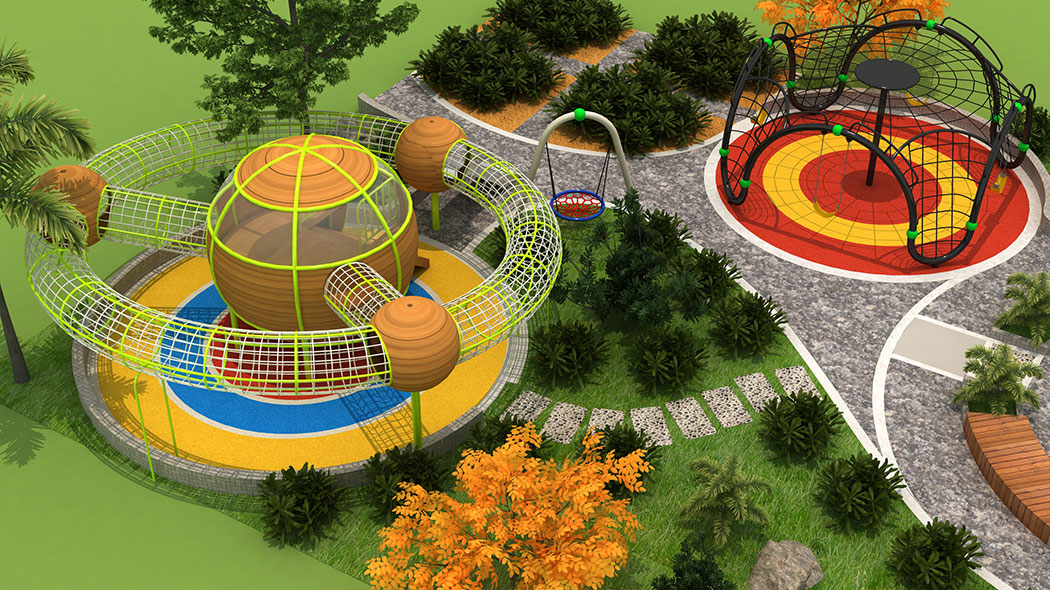 兒童公園有哪些類型的繩網(wǎng)攀爬設(shè)施？